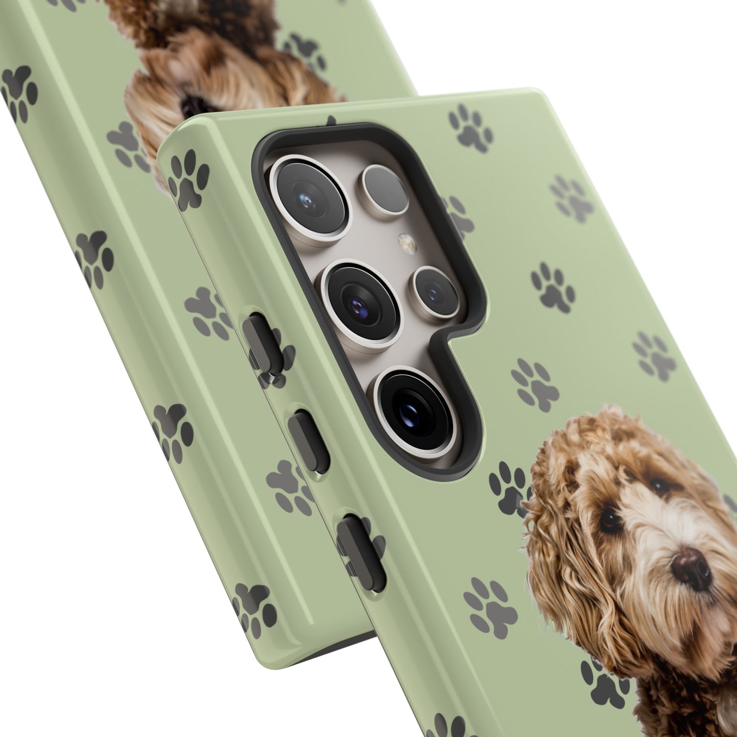 Green Doodle Tough Phone Cases