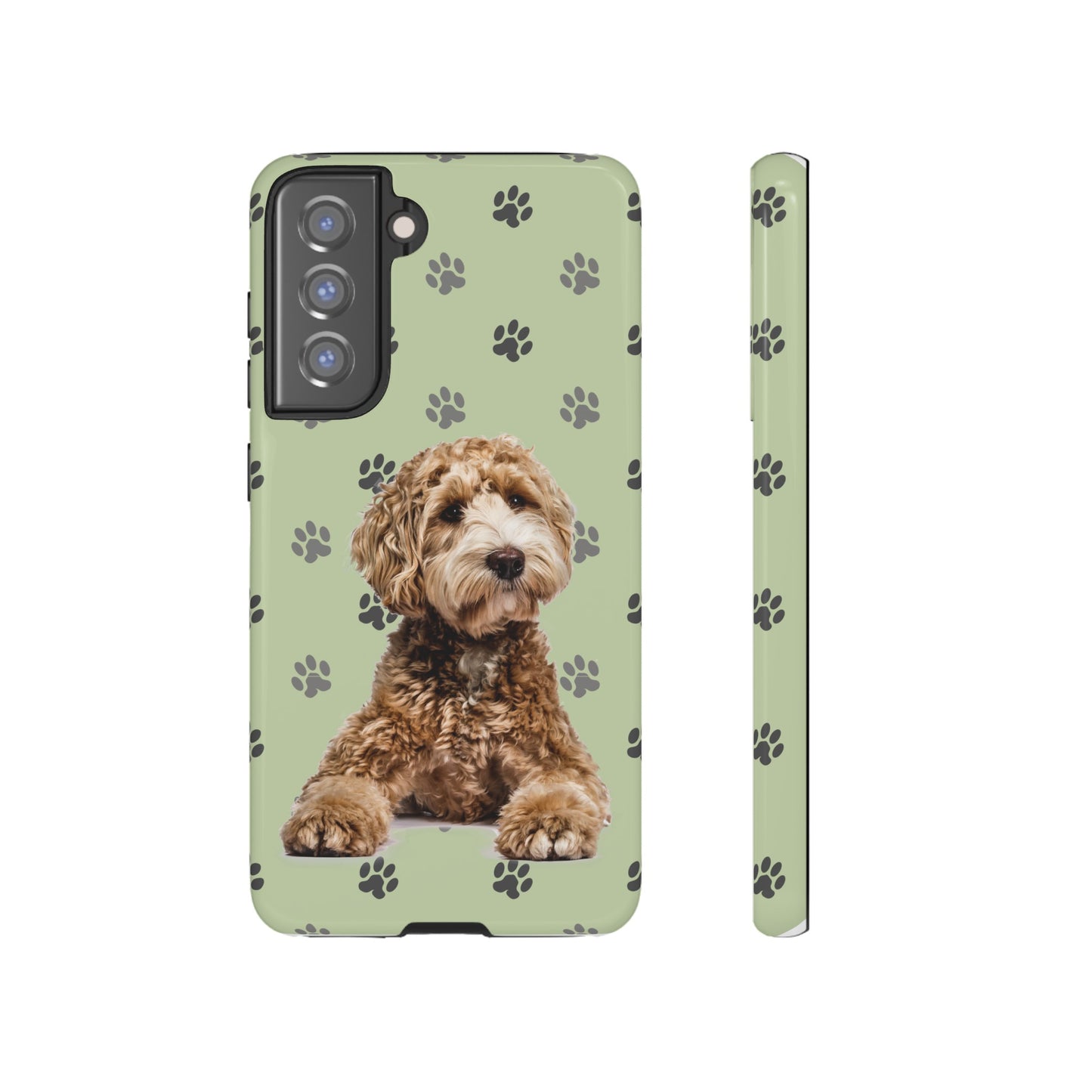 Green Doodle Tough Phone Cases