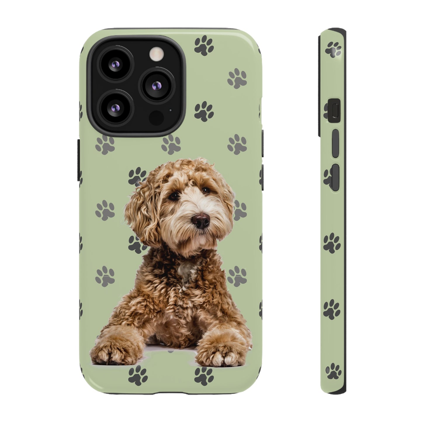 Green Doodle Tough Phone Cases