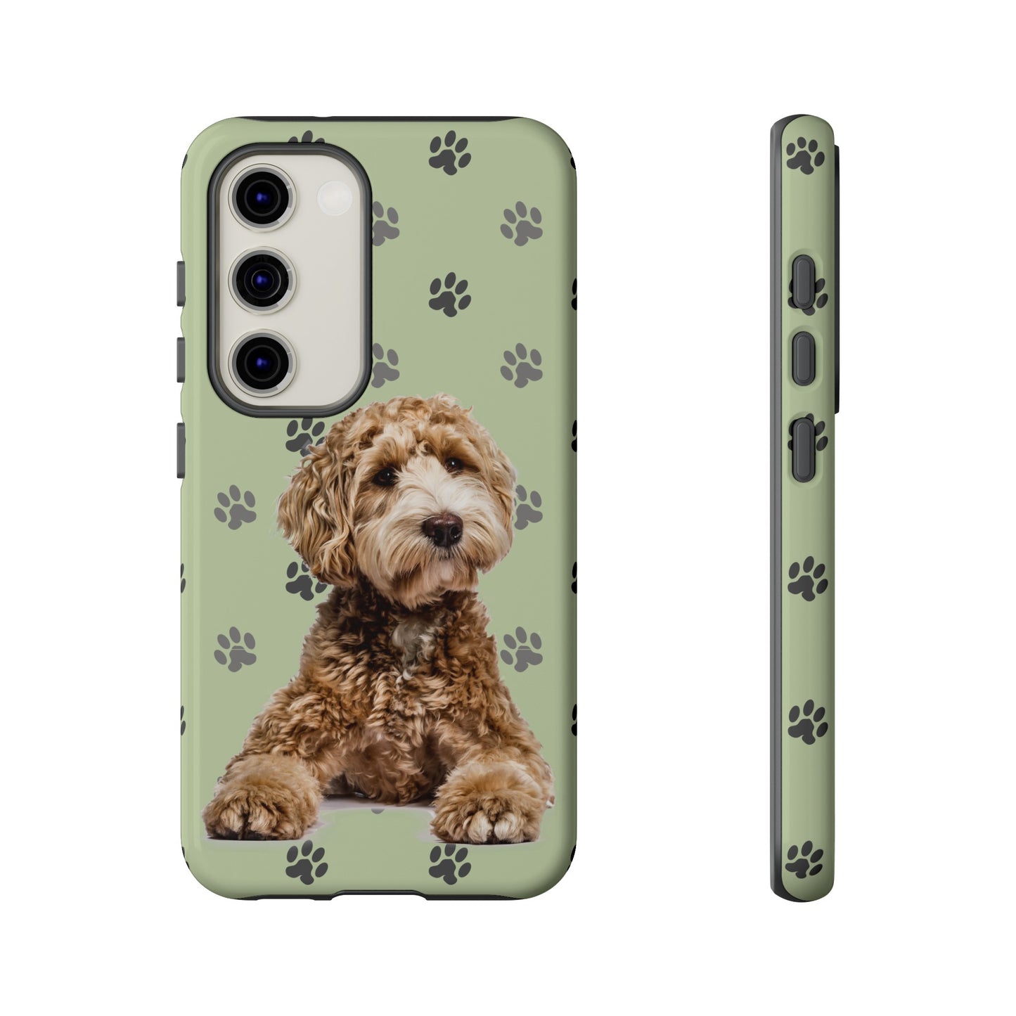 Green Doodle Tough Phone Cases