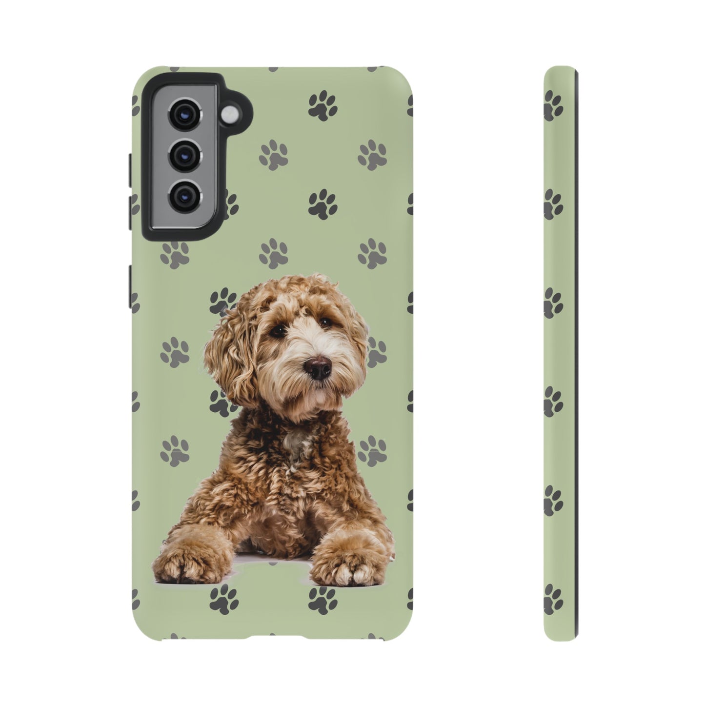 Green Doodle Tough Phone Cases