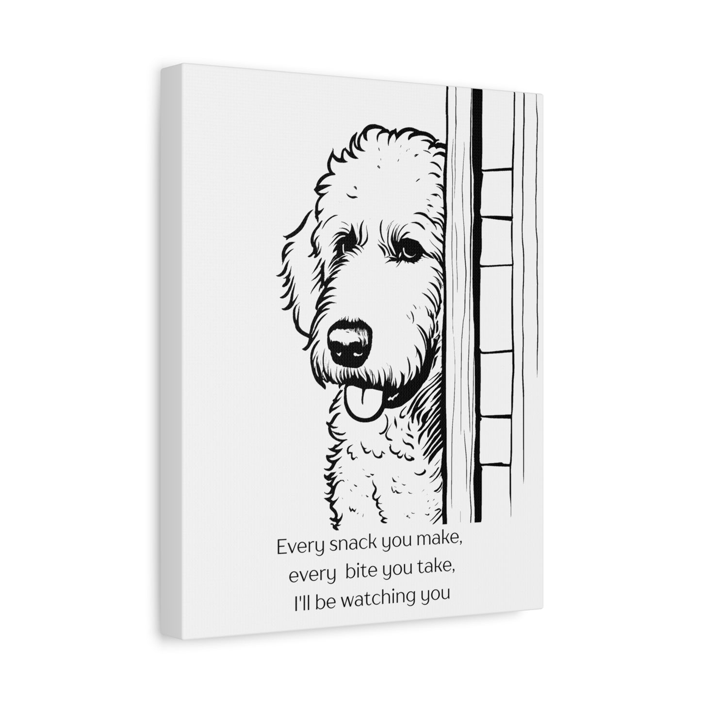 Lovable Doodle Matte Canvas