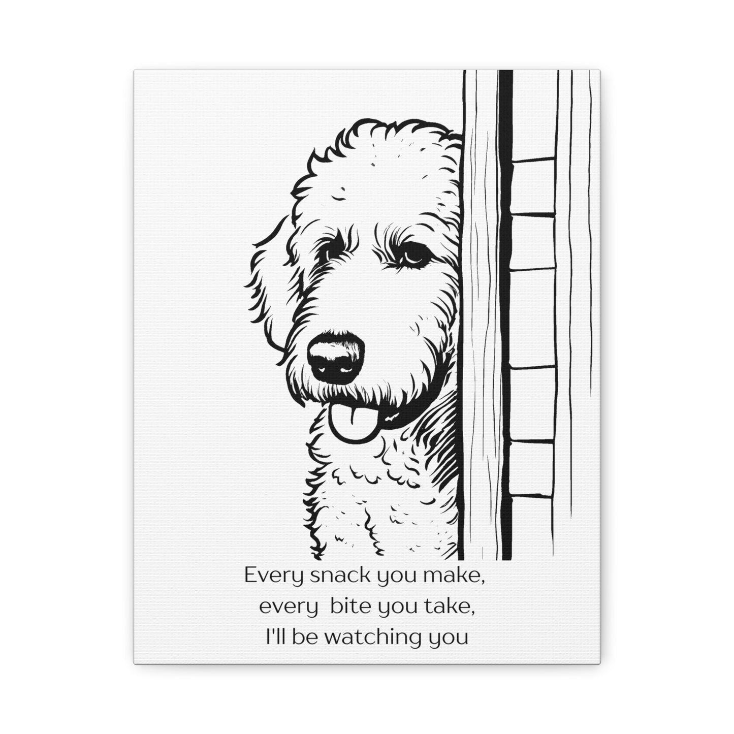 Lovable Doodle Matte Canvas