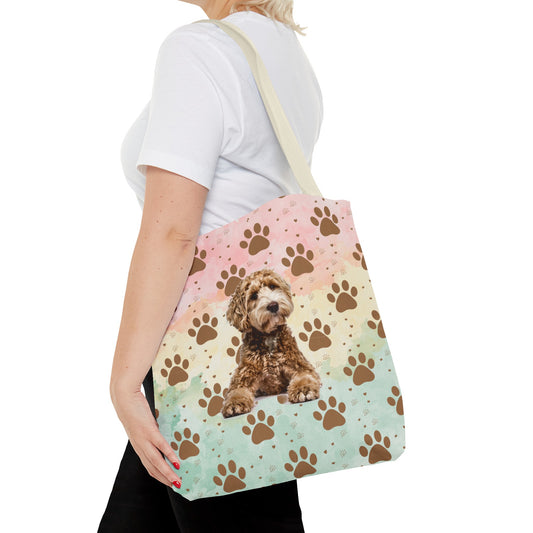 Doodle Watercolor Tote Bag