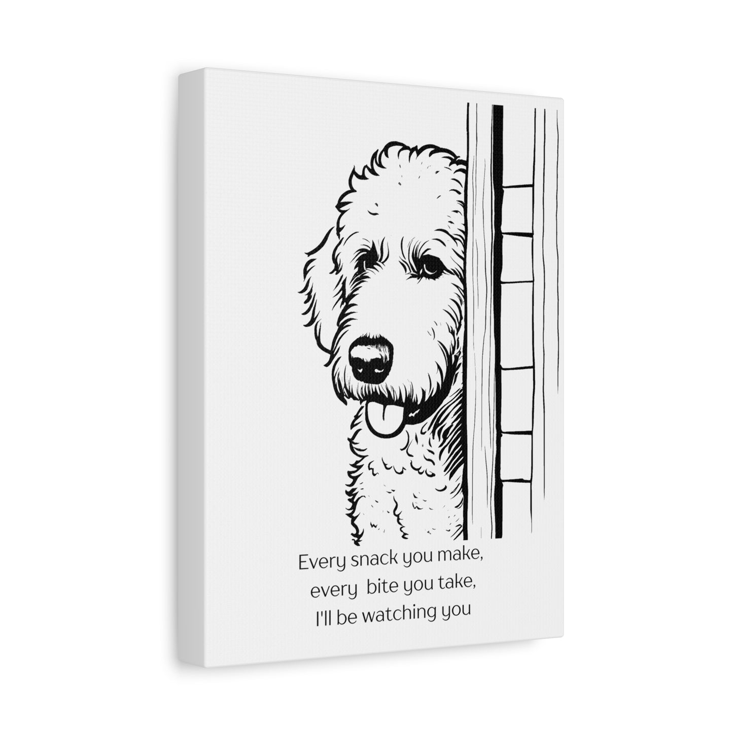 Lovable Doodle Matte Canvas