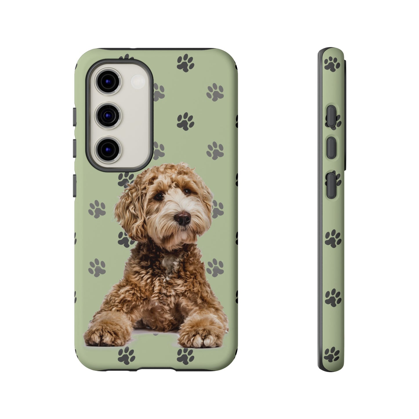 Green Doodle Tough Phone Cases