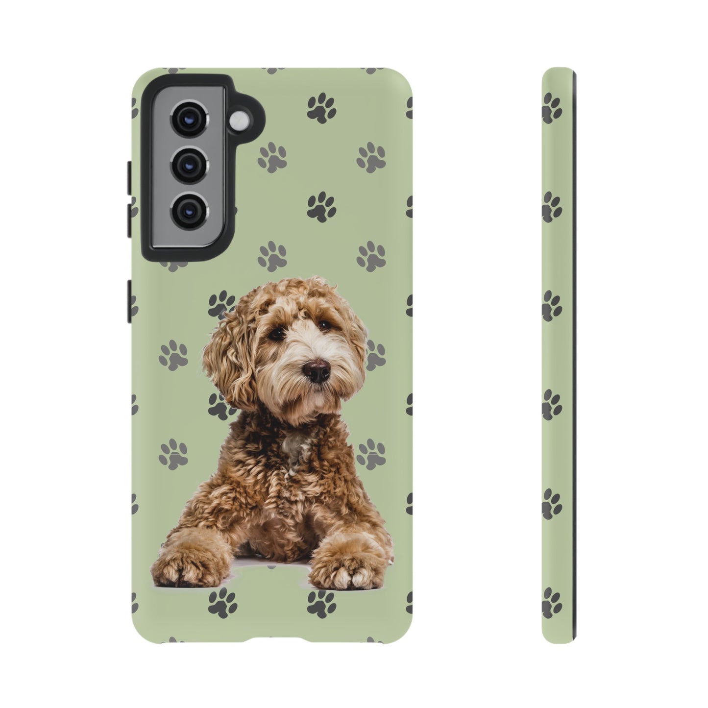 Green Doodle Tough Phone Cases