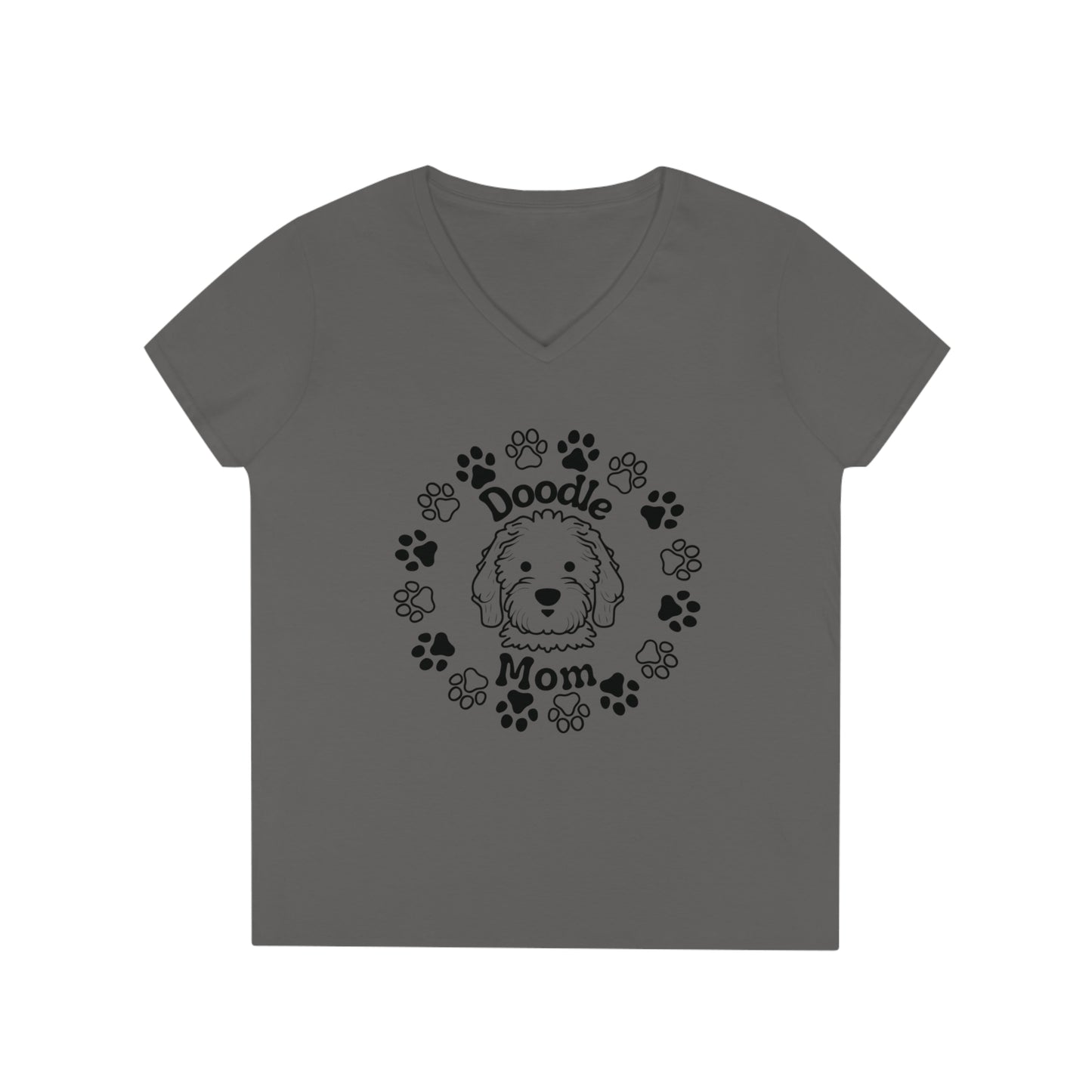 Doodle Mom V-Neck T-Shirt