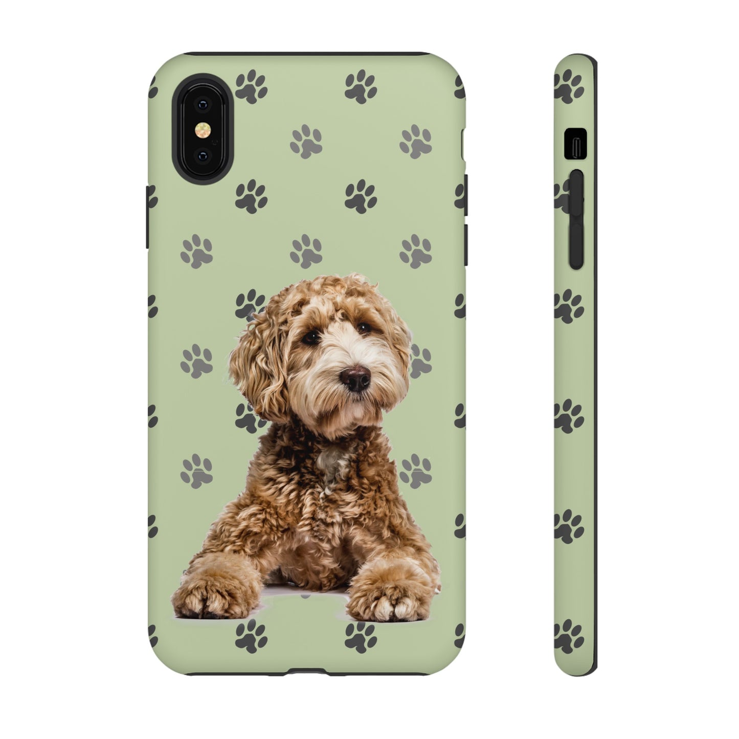 Green Doodle Tough Phone Cases