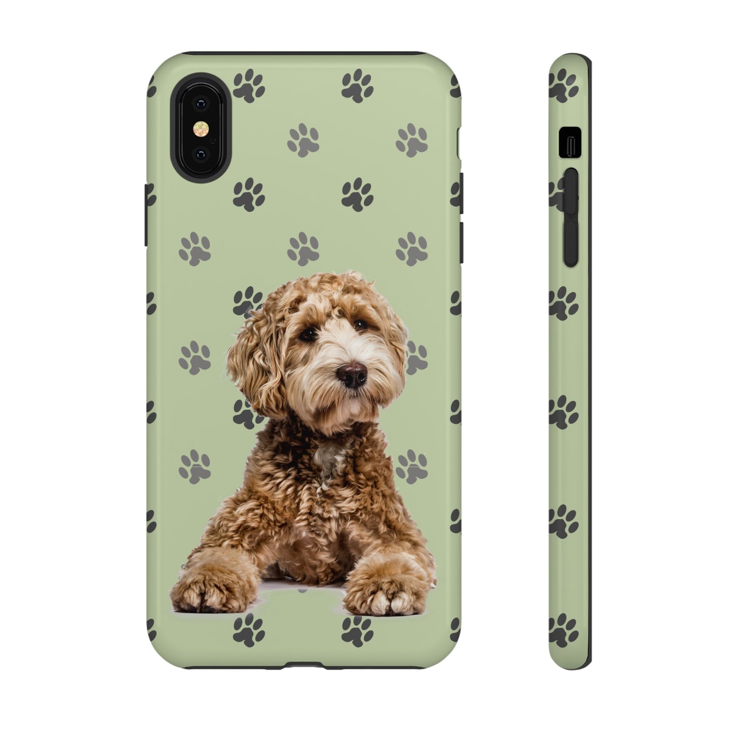 Green Doodle Tough Phone Cases