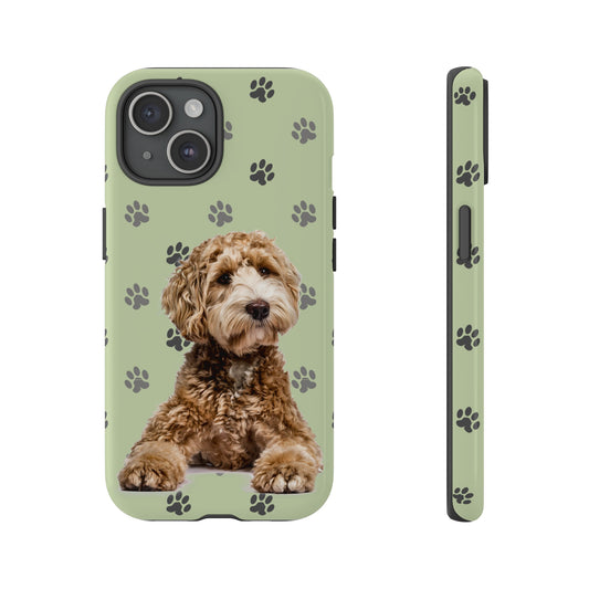 Green Doodle Tough Phone Cases