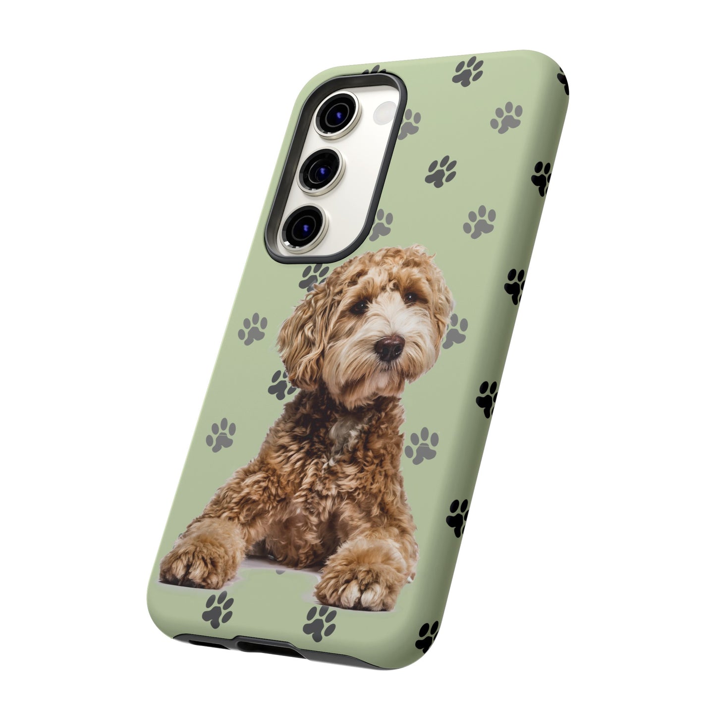 Green Doodle Tough Phone Cases