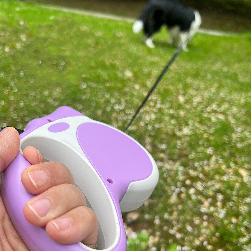 Doodle Patrol 3000 - Retractable Leash Dog Leash with Light