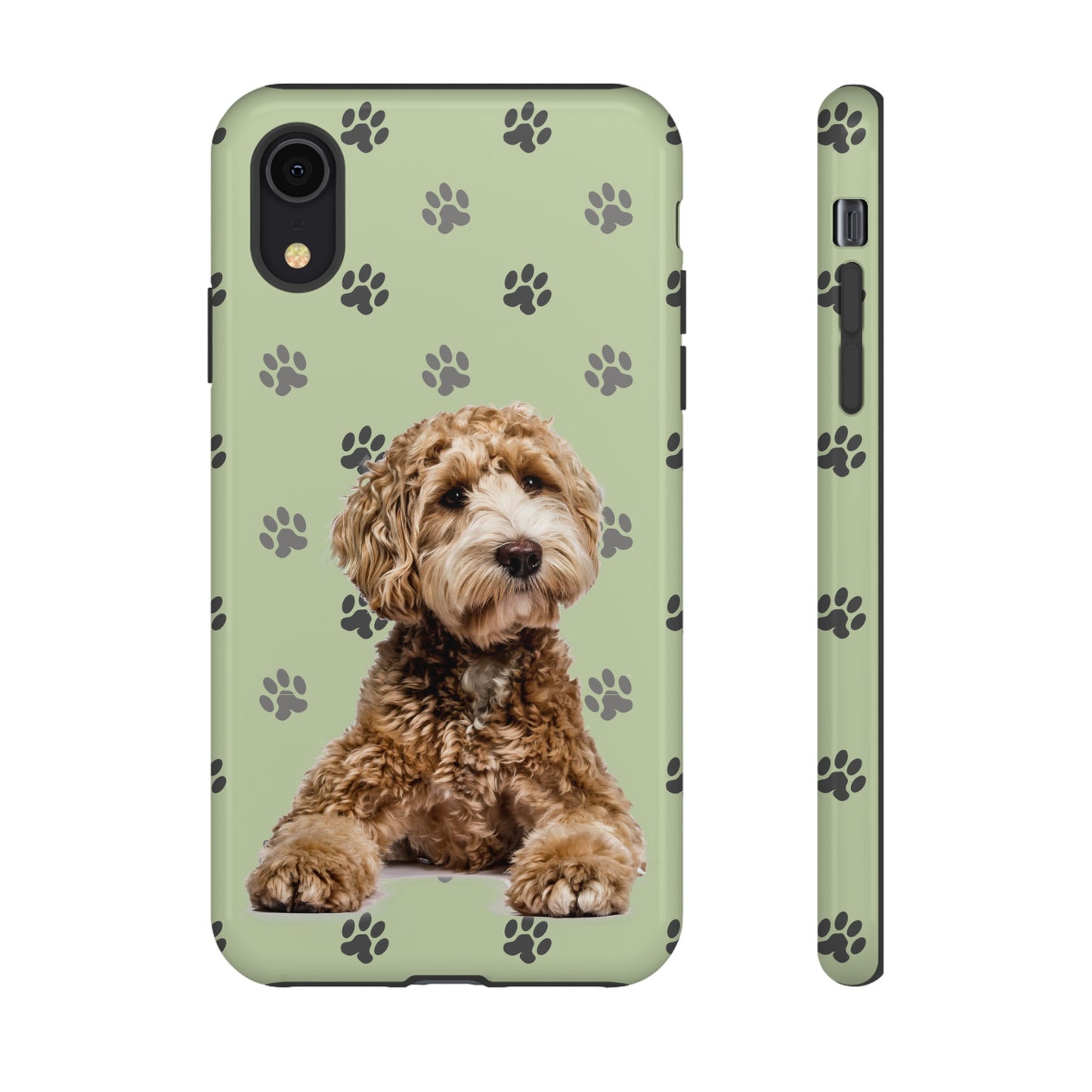 Green Doodle Tough Phone Cases