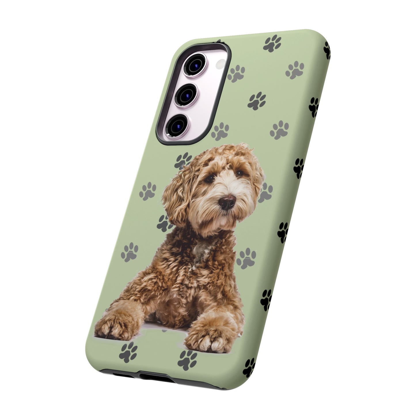 Green Doodle Tough Phone Cases