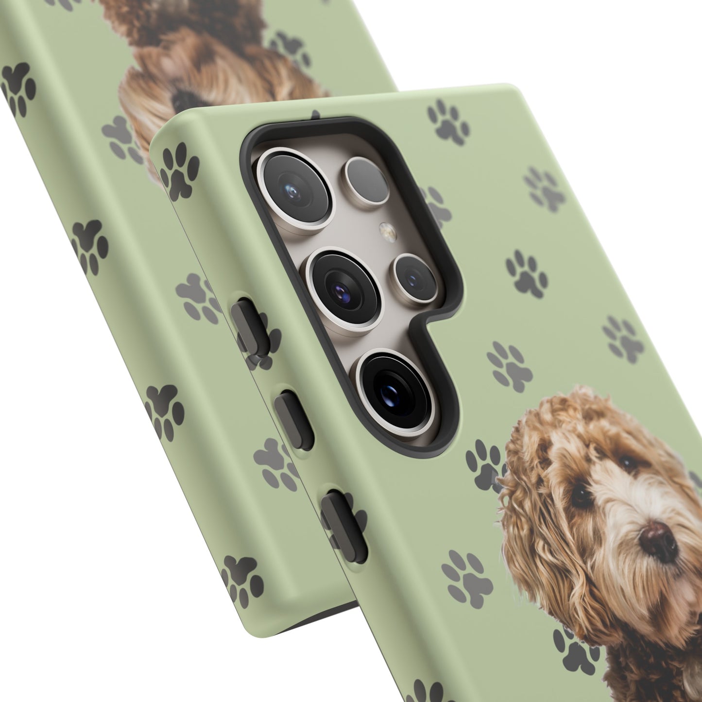 Green Doodle Tough Phone Cases