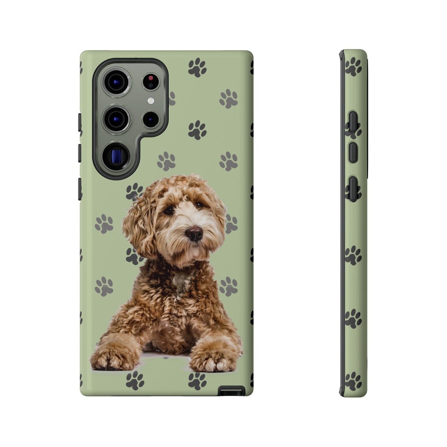 Green Doodle Tough Phone Cases