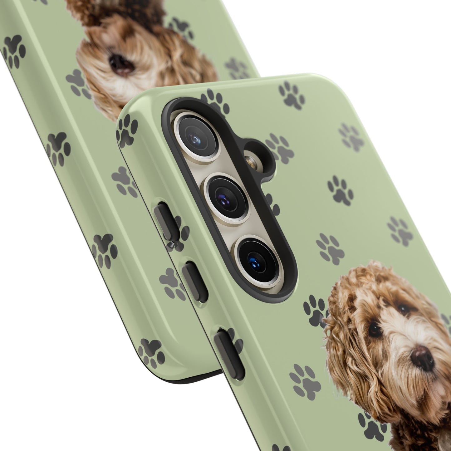 Green Doodle Tough Phone Cases