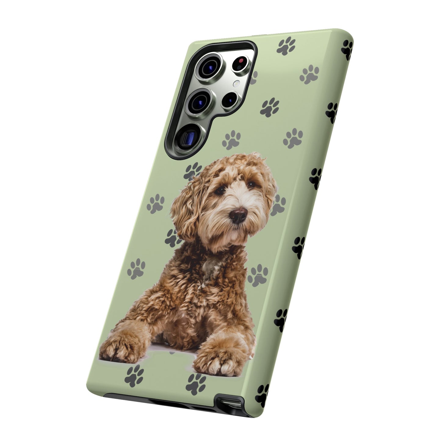 Green Doodle Tough Phone Cases