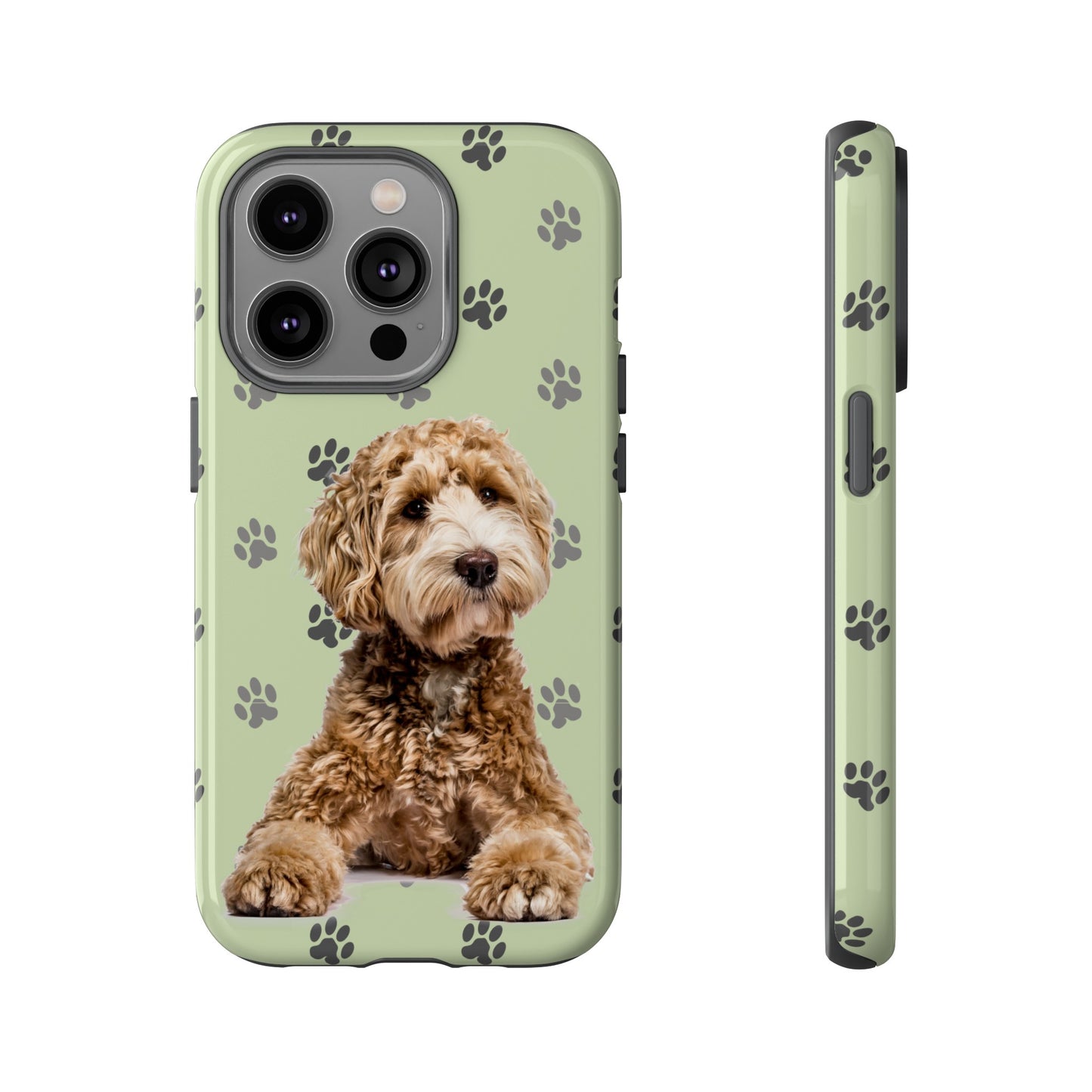 Green Doodle Tough Phone Cases