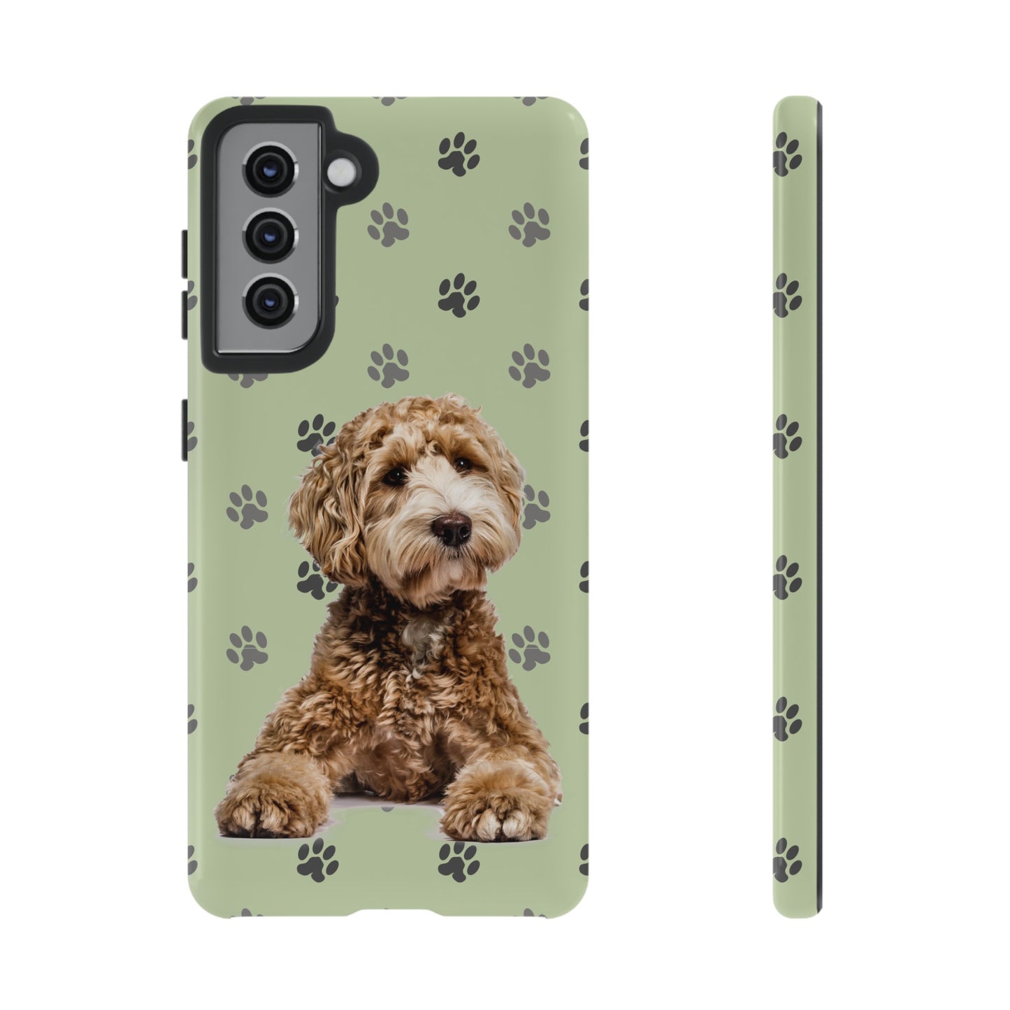 Green Doodle Tough Phone Cases